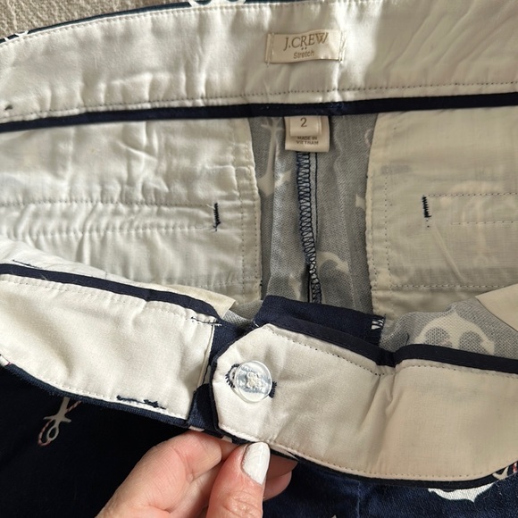‼️J. Crew Chino navy stretch chino pant w anchor accents (new without tags) - Picture 5 of 9